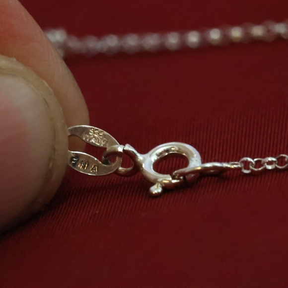 925 Sterling Silver Butterfly Necklace - Picture 8 of 8